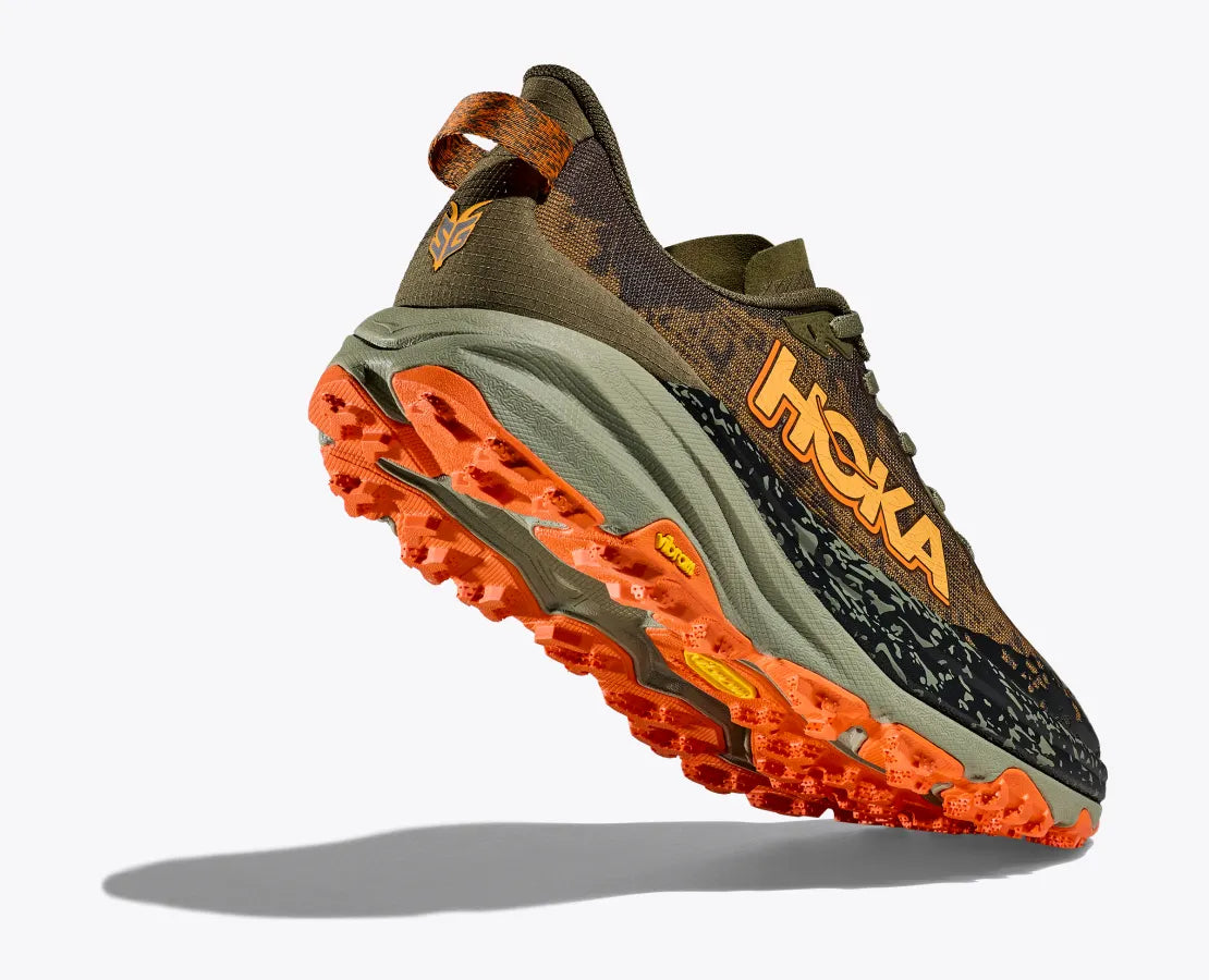 Hoka Speedgoat 6 Wide Men's - Antique olive / Squash