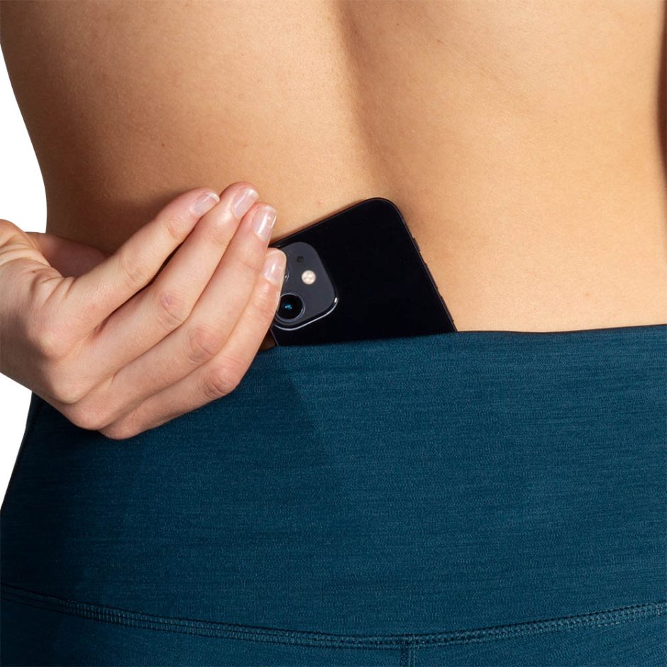 Brooks Spark Tights Htr- Ocean Drive