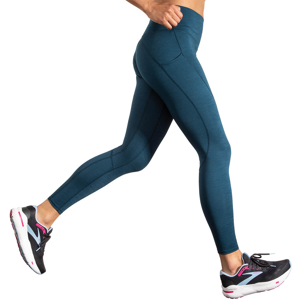 Brooks Spark Tights Htr- Ocean Drive