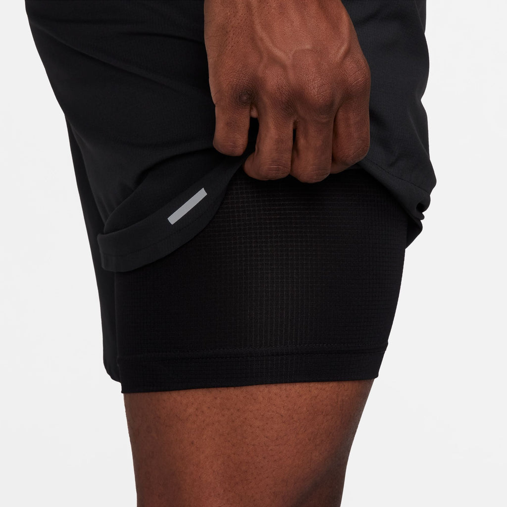 Nike Stride Men's Dri-FIT 2-in-1 Running Shorts - Black/Black/Black