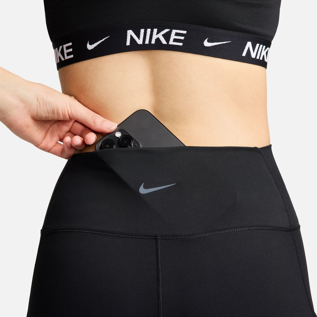 Nike Women's High-Waisted 7/8 Leggings with Pockets - Black/Black