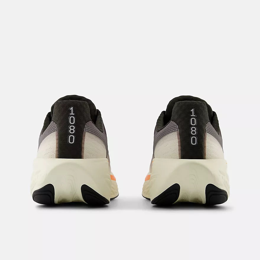 New Balance Fresh Foam X 1080v14 Wide (2E) Men's - Black Cement/Angora/Hot Mango