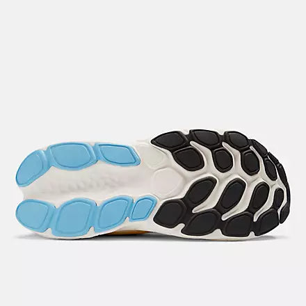 New Balance Fresh Foam X More V4 Men's - Black/coastal blue and ginger lemon