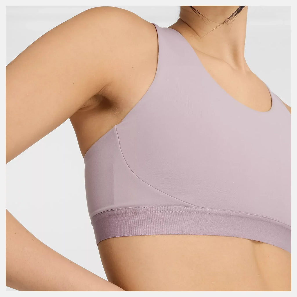 NB Sleek Medium Support Pocket Sports Bra - Ice Wine